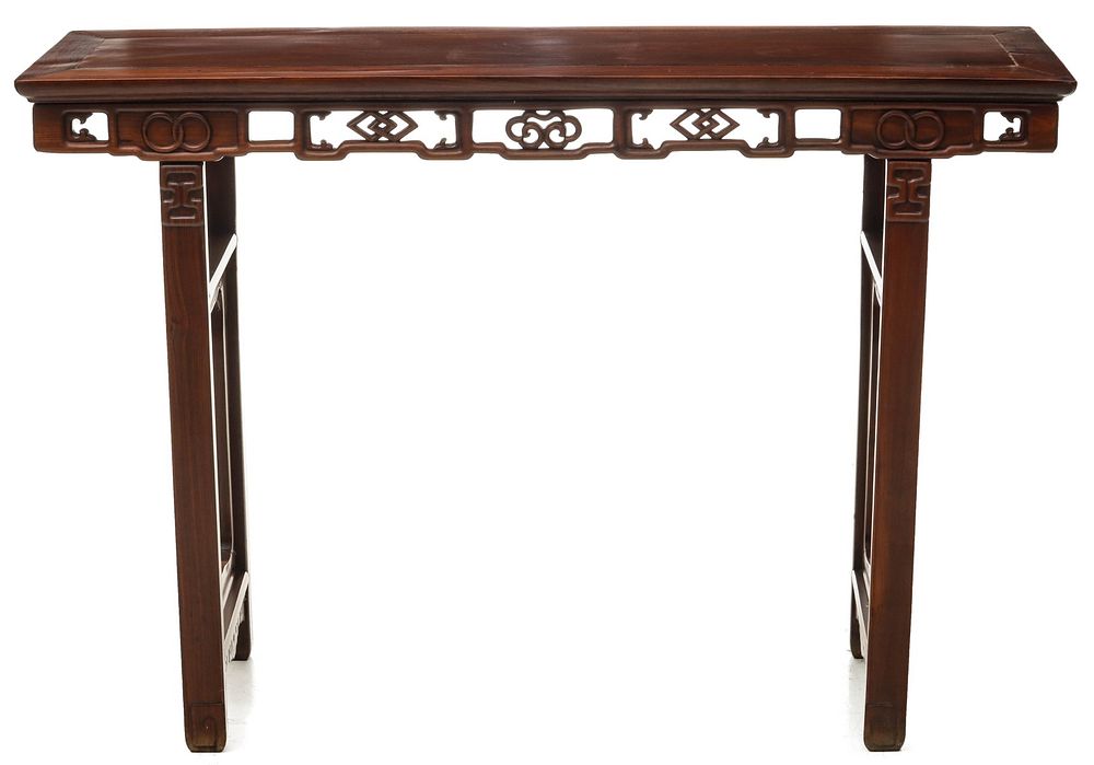 Appraisal: AN EARLY TO MID TH C CHINESE HARDWOOD ALTAR TABLE