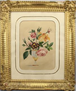 Appraisal: Signed th C Still Life Watercolor Pencil Signed th C