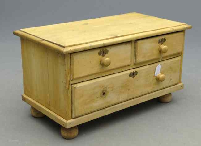 Appraisal: Scrubbed pine low chest '' W '' D '' Ht