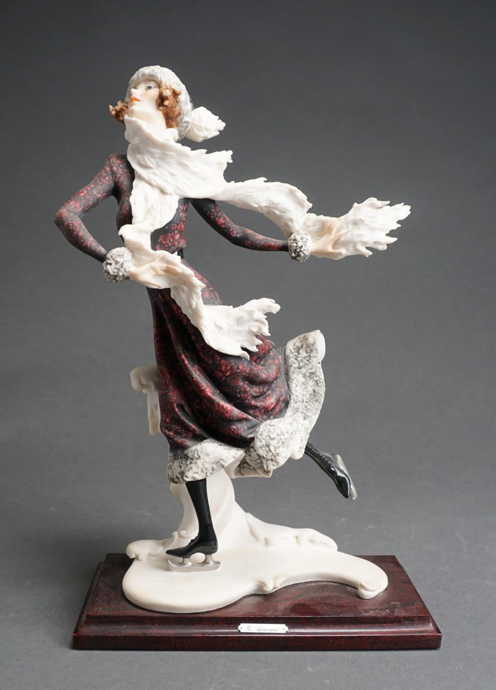 Appraisal: Capodimonte Composition Figure of A Young Woman Ice Skater by