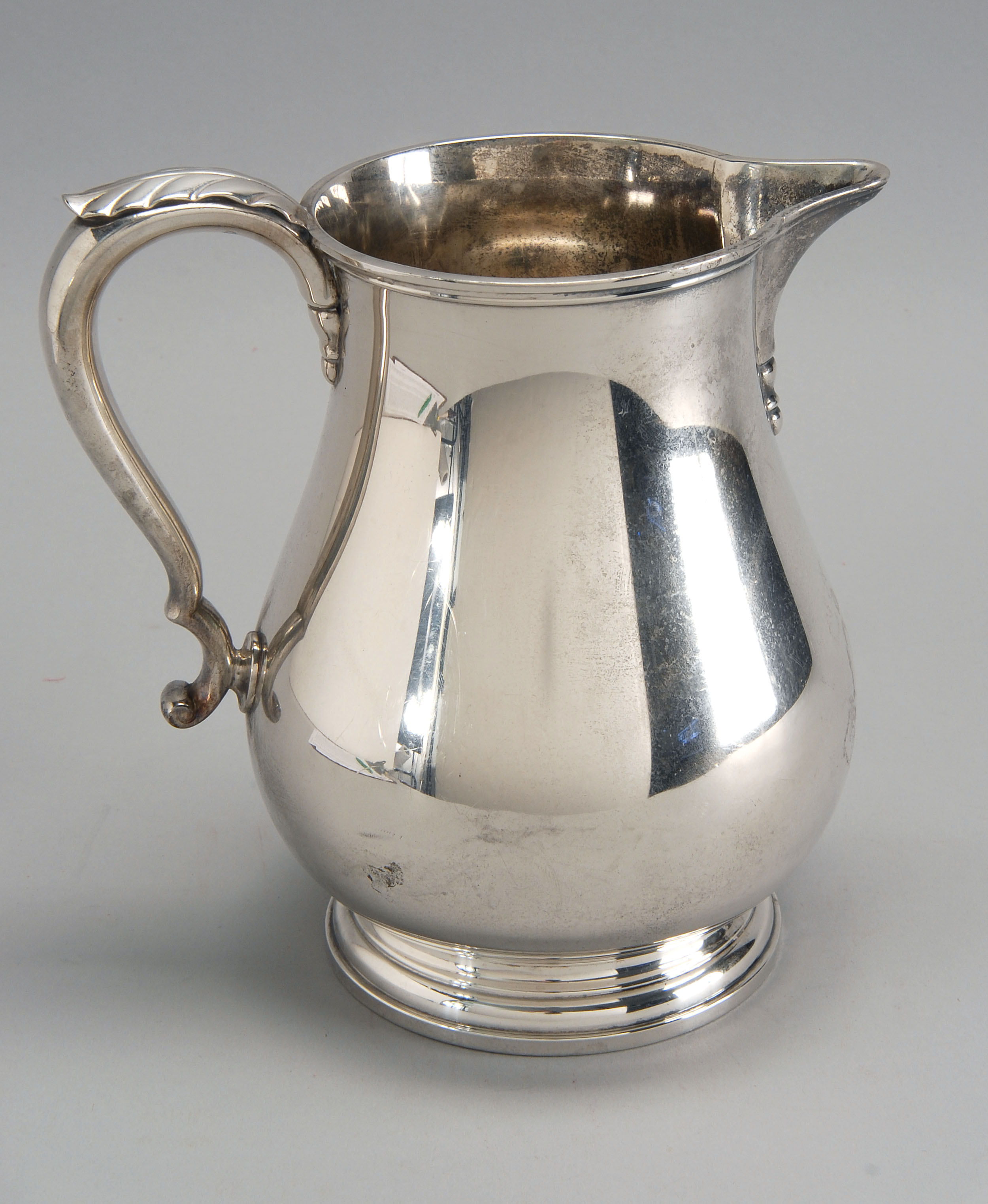 Appraisal: GORHAM MFG CO STERLING SILVER WATER PITCHER In baluster form