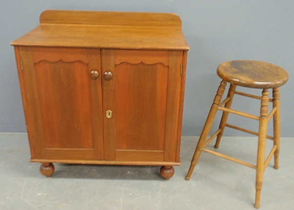 Appraisal: - Ohio mahogany sewing cabinet c h x w x