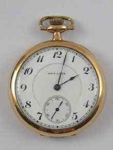 Appraisal: A gold plated pocket watch by the Hamilton Watch Co