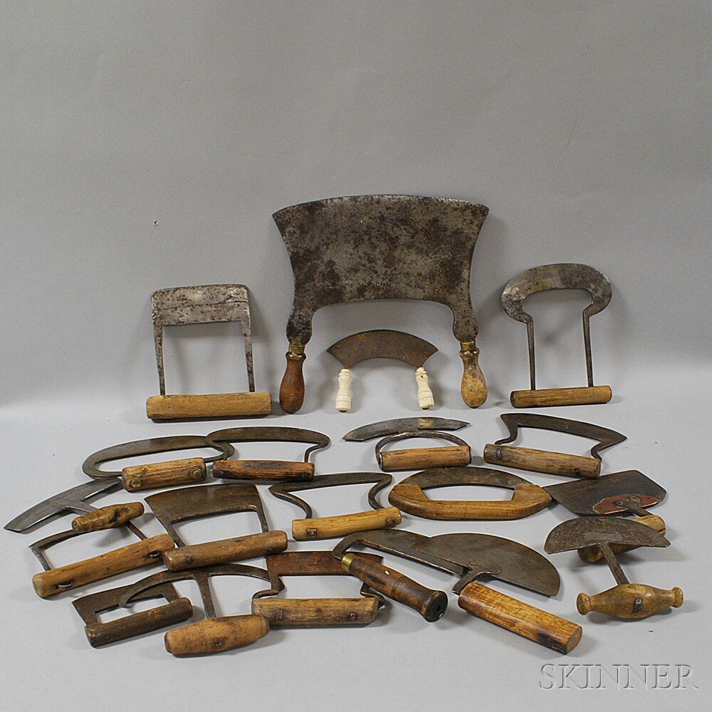 Appraisal: Group of Mostly Iron and Wood Choppers including two signed