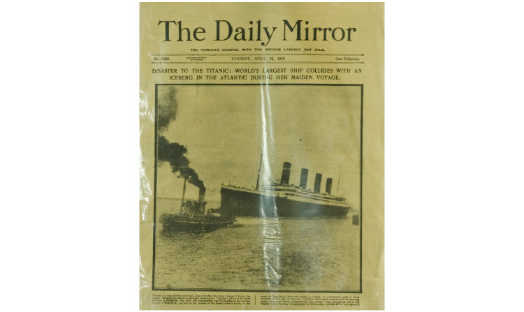 Appraisal: Daily Mirror Titanic Newspaper