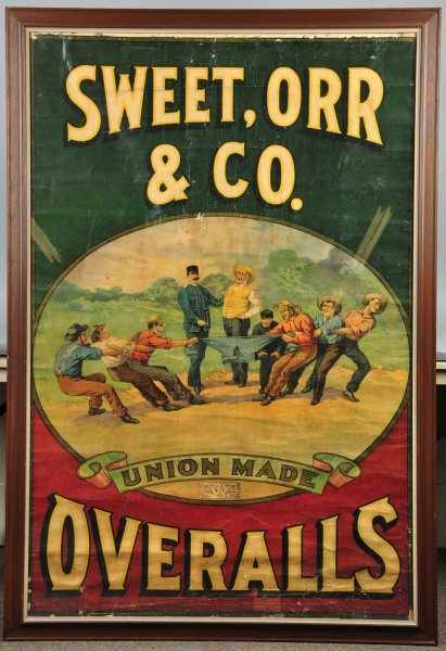 Appraisal: Sweet Orr Co Overalls Sign Description Gorgeous s turn of