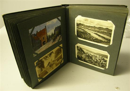 Appraisal: Album of postcards