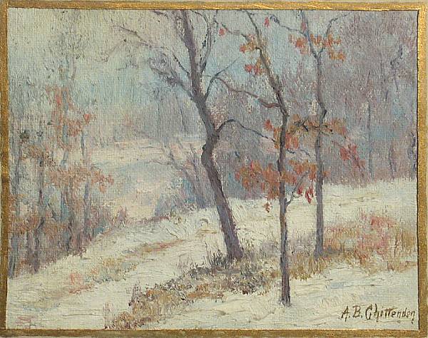 Appraisal: Alice Brown Chittenden American - A Snow-covered Path signed 'A