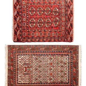 Appraisal: Two Caucasian Rugs largest x inches