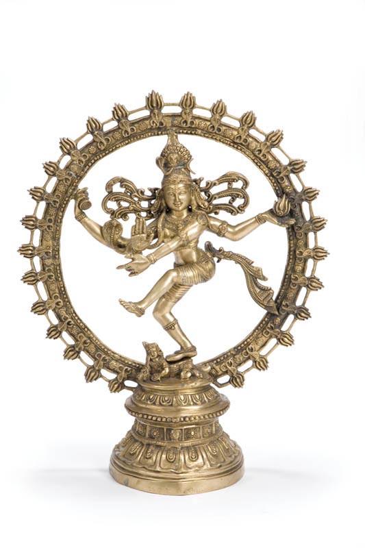 Appraisal: CHOLA-STYLE SHIVA NATARAJA Asian late th-early th century brass h