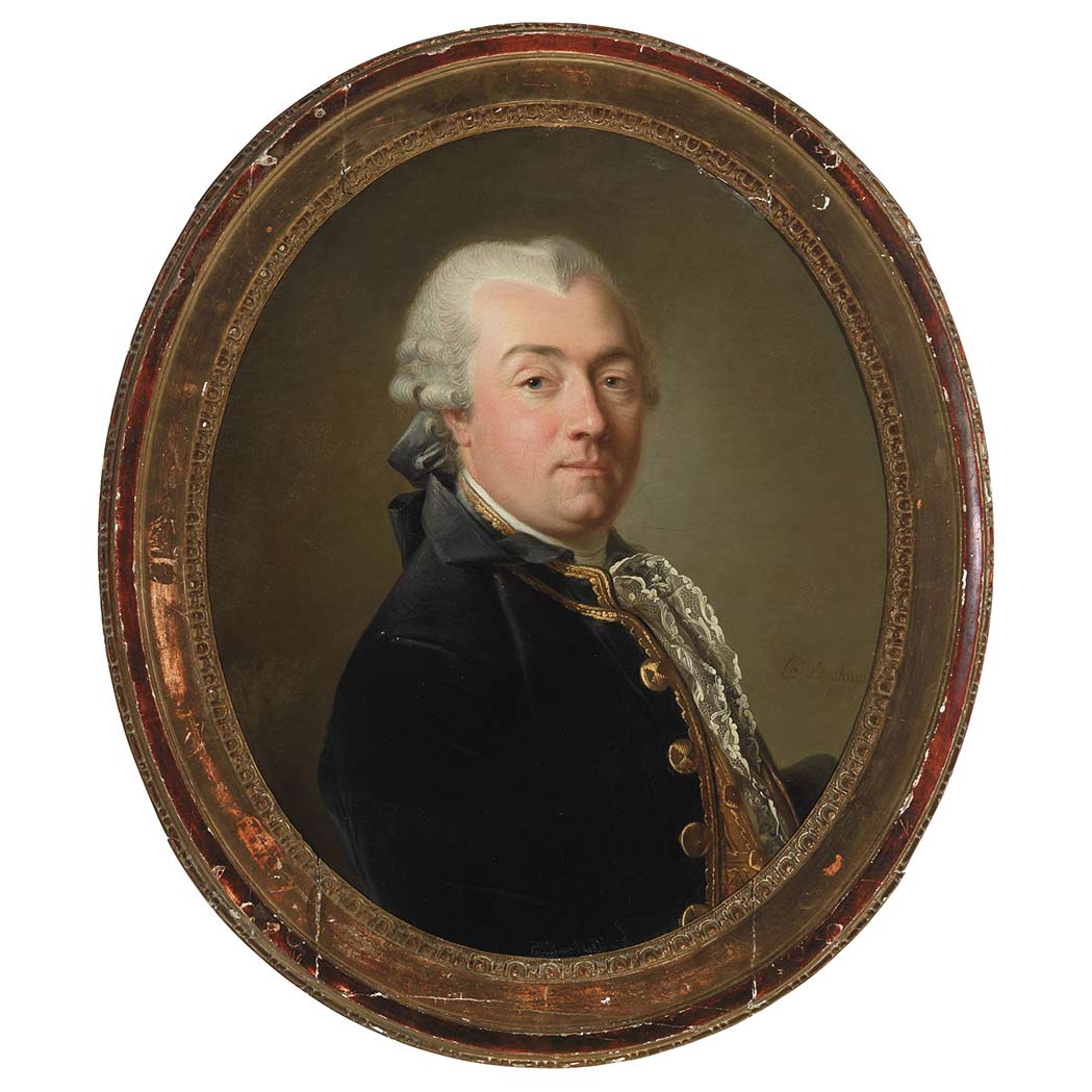 Appraisal: Jean-Baptiste Deshays French - Portrait of a Gentleman in a