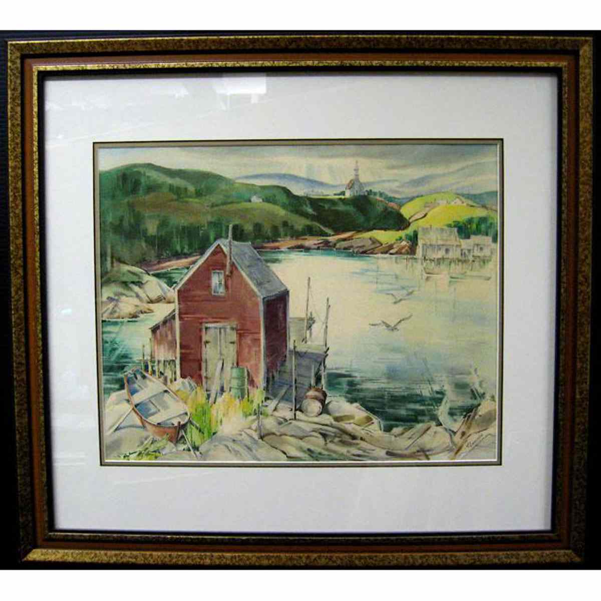 Appraisal: MARQUERITE MARY ZWICKER CANADIAN - DUTCHMAN TS COVE WATERCOLOUR SIGNED