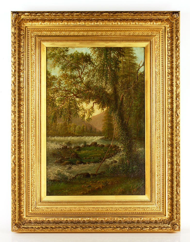 Appraisal: - th C Mountain Landscape O C th century mountain