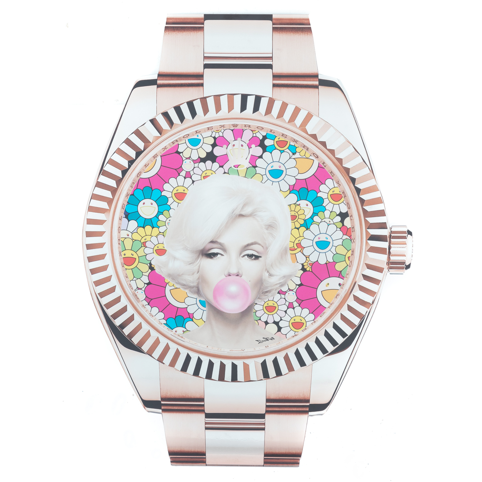 Appraisal: BRAIN ROY ROLEX MARILYN BALLOON MURAKAMI PRINT b Digital print