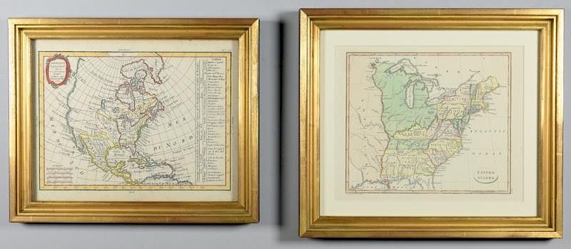 Appraisal: Maps of US - th century st item AMERIQUE SEPTENTRION