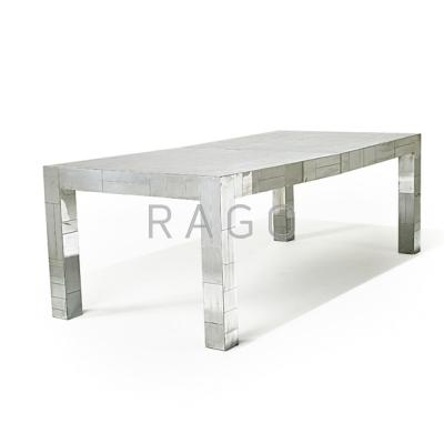 Appraisal: PAUL EVANS DIRECTIONAL Cityscape dining table USA s Chromed steel