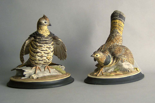 Appraisal: Two Boehm grouse figures h and h