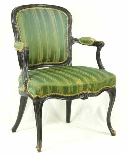 Appraisal: A George III style open armchair with carved and moulded