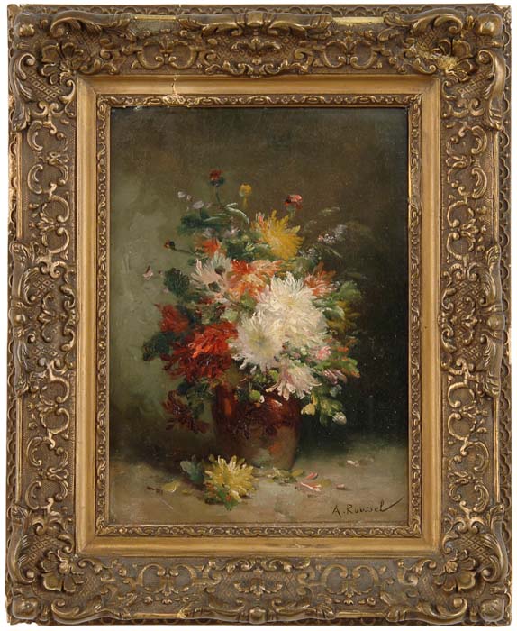 Appraisal: A ROUSSEL European th th Century STILL LIFE OF FLOWERS