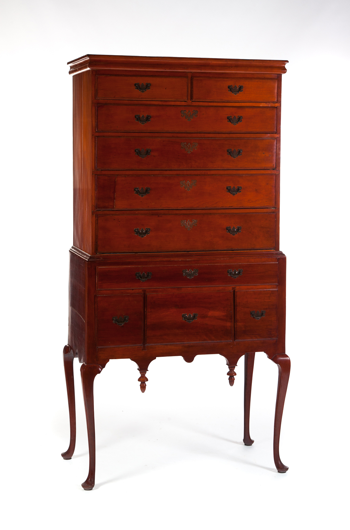 Appraisal: QUEEN ANNE HIGH CHEST American th quarter- th century cherry