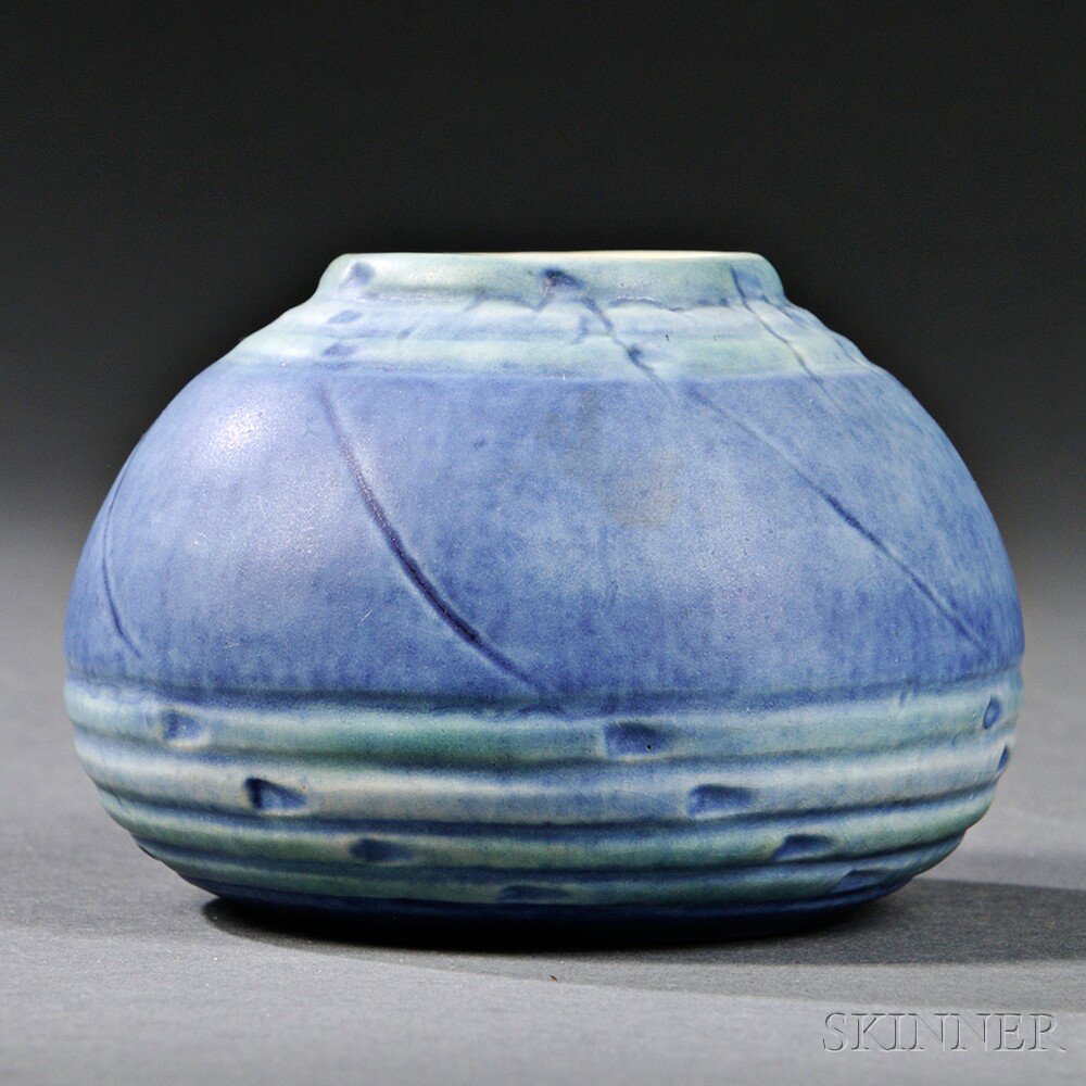 Appraisal: Newcomb Pottery Decorated Vase Glazed pottery Decorated by Sadie Irvine