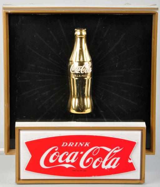 Appraisal: Coca-Cola Starburst Light-Up with Bottle s The face side and