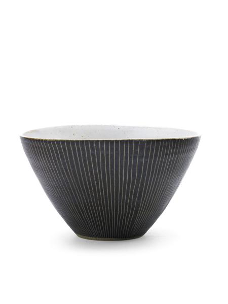 Appraisal: DAME LUCIE RIE - OVAL BOWL porcelain manganese glaze brown