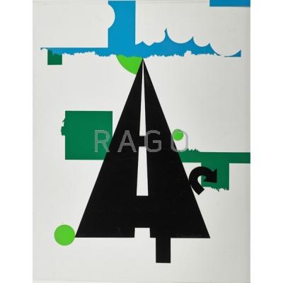 Appraisal: Allan D Arcangelo American - Landscape II from Pop Artists