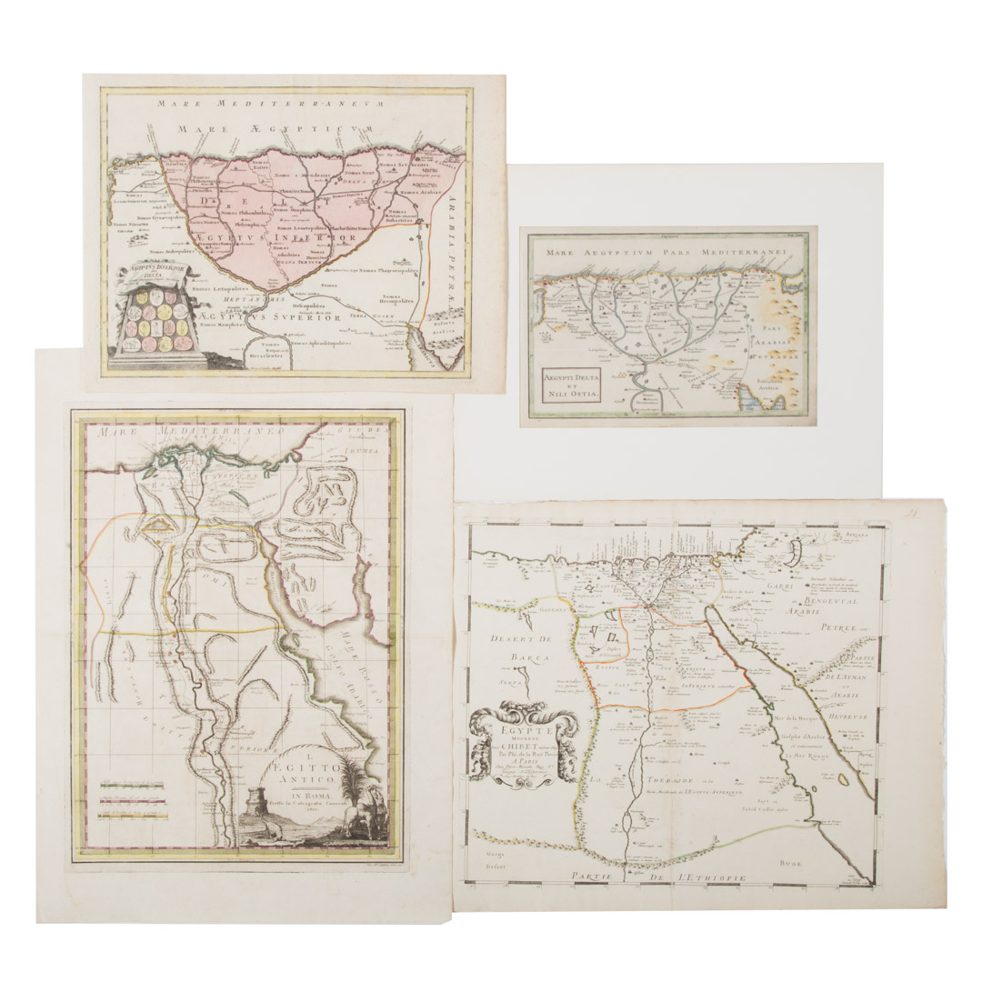 Appraisal: Four maps of Egypt th - th century including P