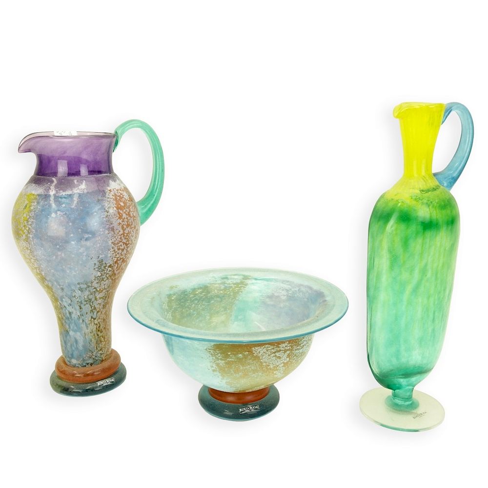 Appraisal: Three Kosta Boda Tableware Three Kosta Boda Art Glass Tableware