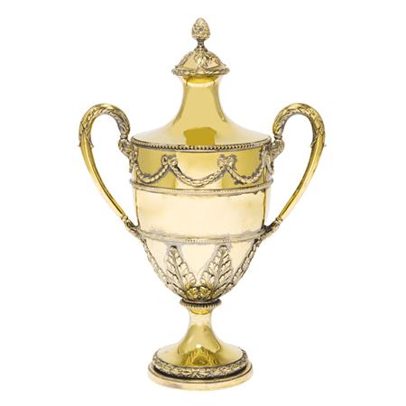 Appraisal: George III Silver Gilt Covered Urn Estimate -