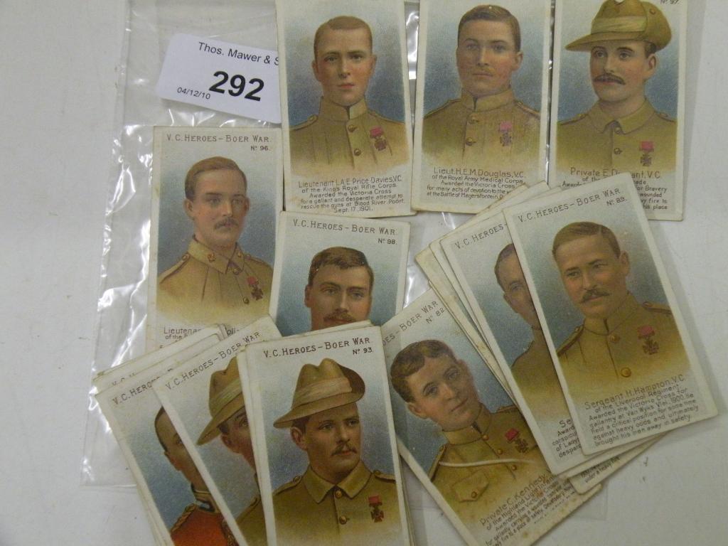 Appraisal: Various Taddy's cigarette cards from the V C Heros Boar