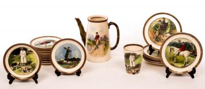 Appraisal: A quantity of Copeland Sons tea wares after Lionel Edwards