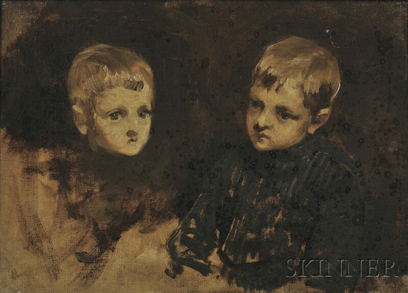 Appraisal: British School th Century Portrait Studies of a Young Boy