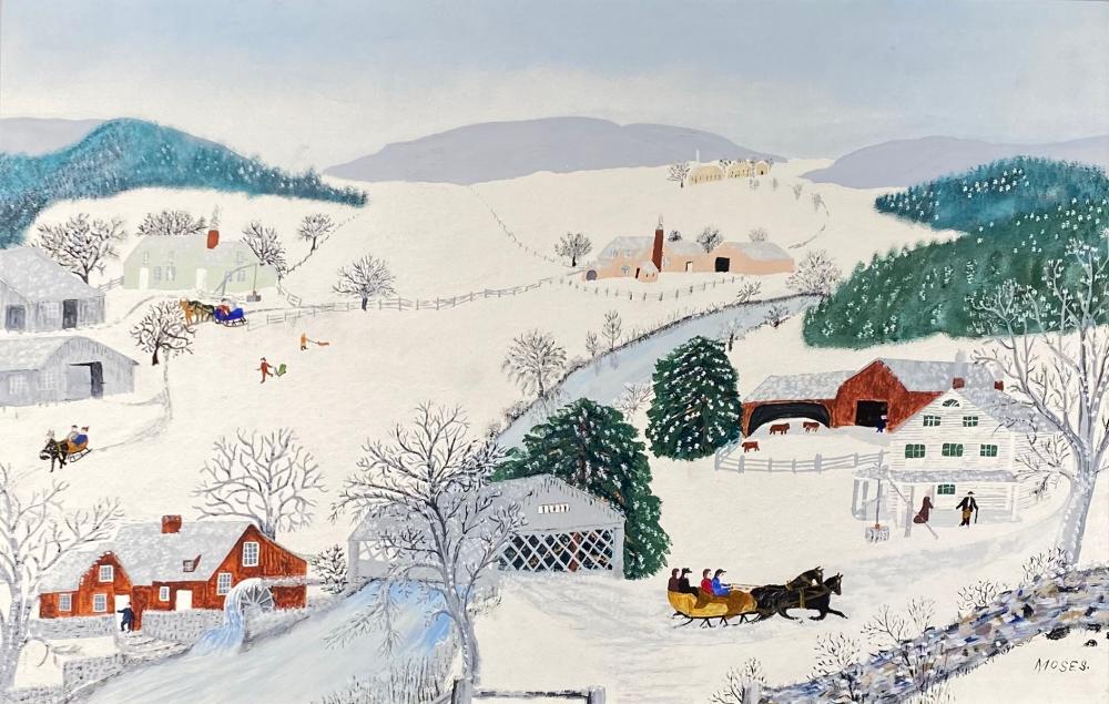 Appraisal: ANNA MARY ROBERTSON 'GRANDMA' MOSES American - Over the River