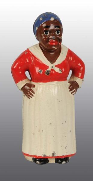 Appraisal: Cast Iron Mammy Still Bank Description Manufactured by Hubley Manufacturing