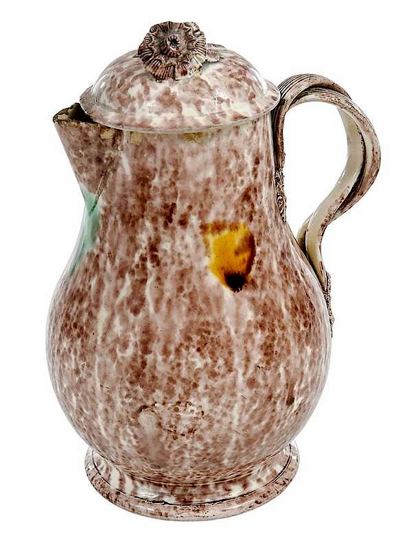 Appraisal: Staffordshire Whieldon Type Covered Milk Pitcher British mid th century