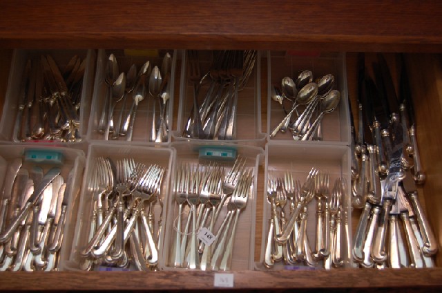 Appraisal: A CONTEMPORARY STERLING SILVER FLATWARE SERVICE In the George I