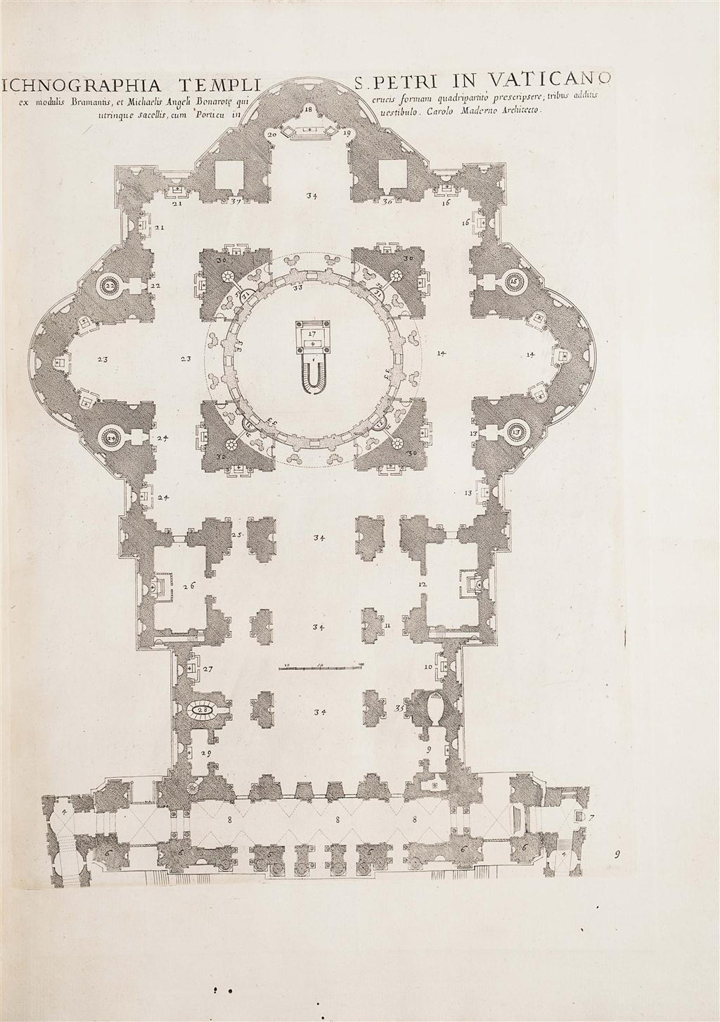 Appraisal: ROSSI GIOVANNI GIACOMO DE INSIGNIUM ROMAE TEMPLORUM PROSPECTUS EXTERIORS Rome