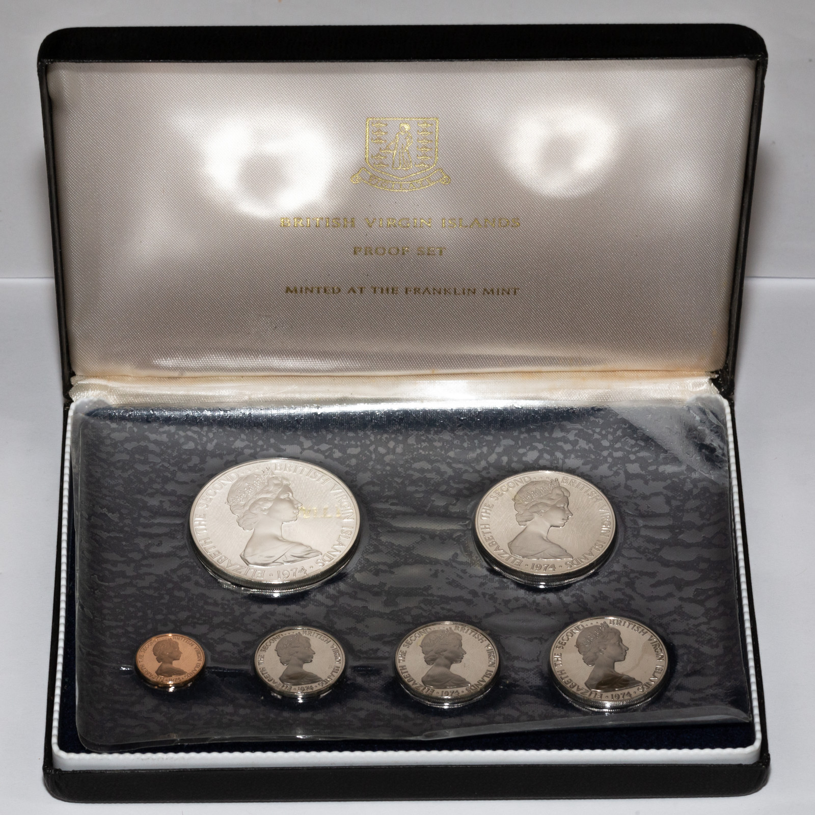 Appraisal: BRITISH VIRGIN ISLANDS PROOF SET Six coins includes with the