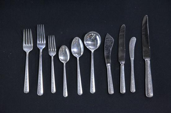 Appraisal: SET OF STERLING SILVER FLATWARE Towle Rambler Rose pattern Sixteen