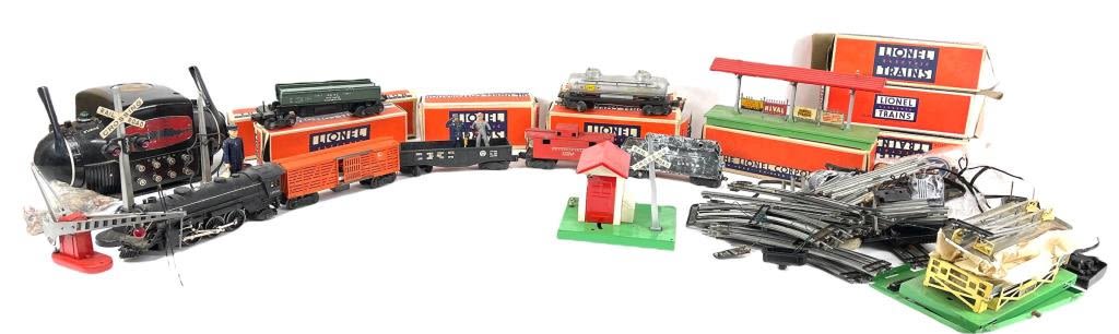 Appraisal: Large Lot Of Pre War Lionel Trains Tracks MorePlease see