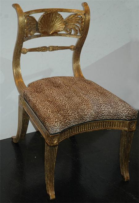 Appraisal: Regency Style Gilt-Wood Side Chair Estimate nbsp nbsp nbsp -