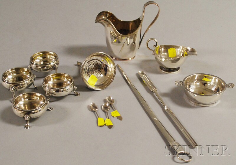 Appraisal: Group of Georgian Mostly Sterling Silver Tableware a set of