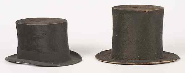 Appraisal: Tophat and Stovepipe Hat American includes a tophat and a