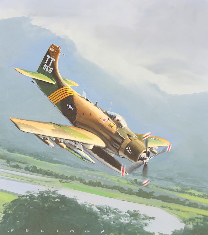 Appraisal: Jack Fellows B A- J Skyraider Original Jack Fellows American