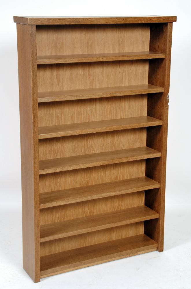 Appraisal: AN OAK CD STORAGE UNIT bespoke by Robert Mouseman Thompson