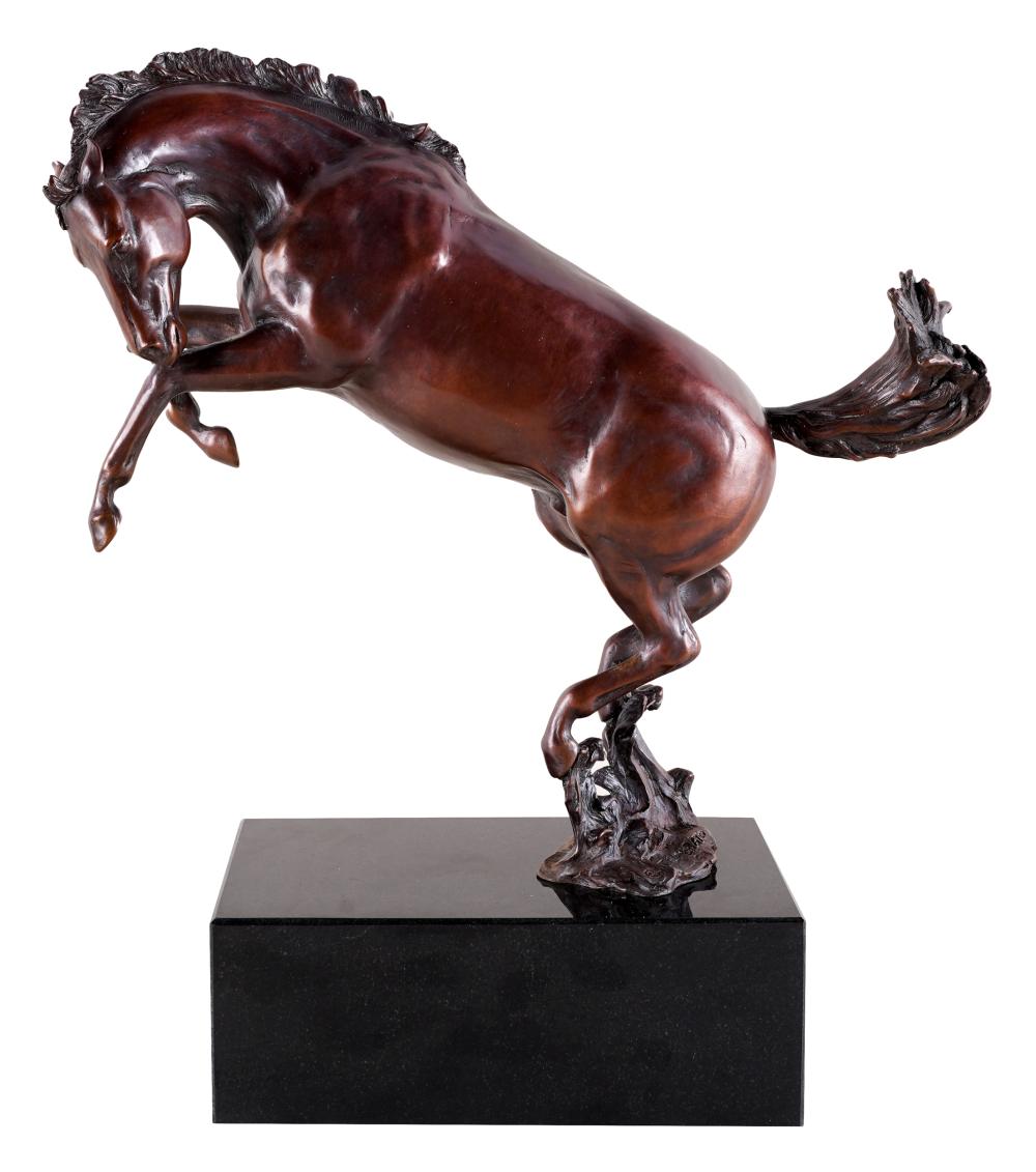 Appraisal: TIMI SOBRATO BRONCObronze signed in casting mounted to a black