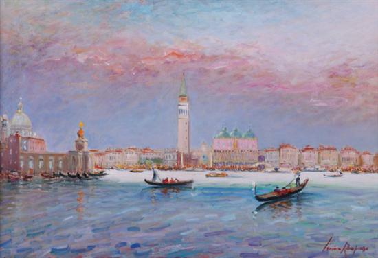 Appraisal: LUCIANO RAMPASO French b LE GRAND CANAL VENICE signed lower