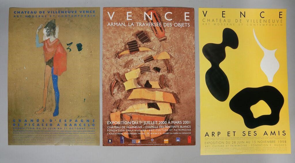 Appraisal: VENCE CHATEAU DE VILLENEUVE EXHIBITION POSTERS Vence Chateau De Villeneuve